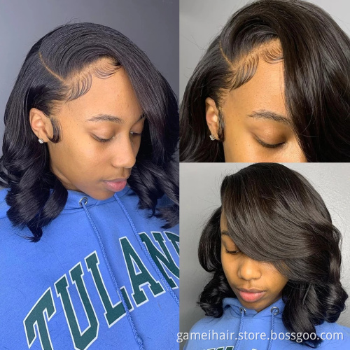 Wholesale Cheap Virgin Hair Full Lace Bob Wig Real Natural 100% Human Hair Wigs Brazilian Hair Full Lace Wigs For Black Women
